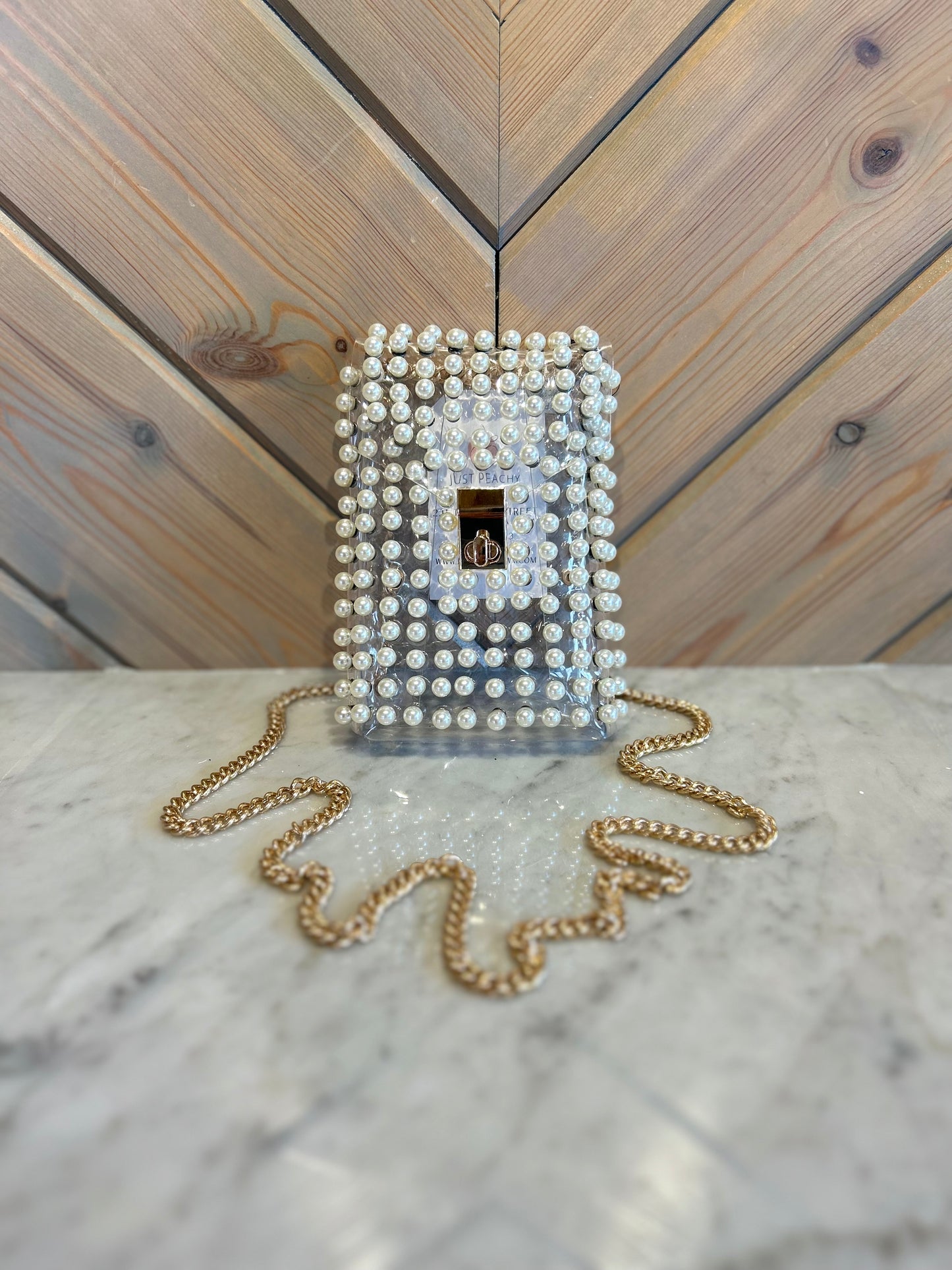 Clear Pearl Purse