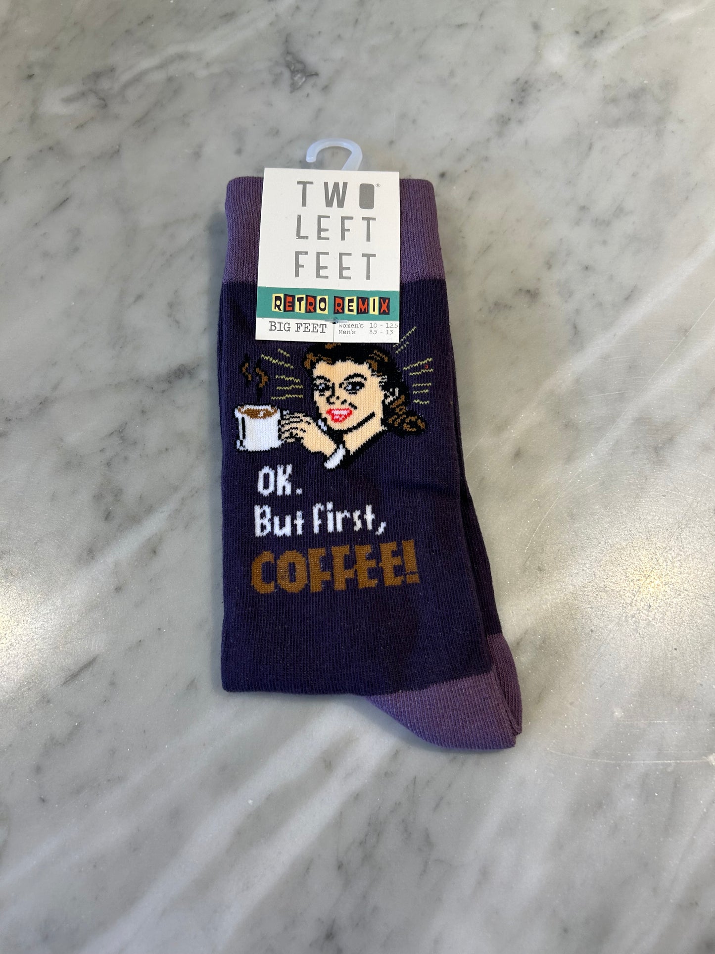 Ok. But First Coffee Socks