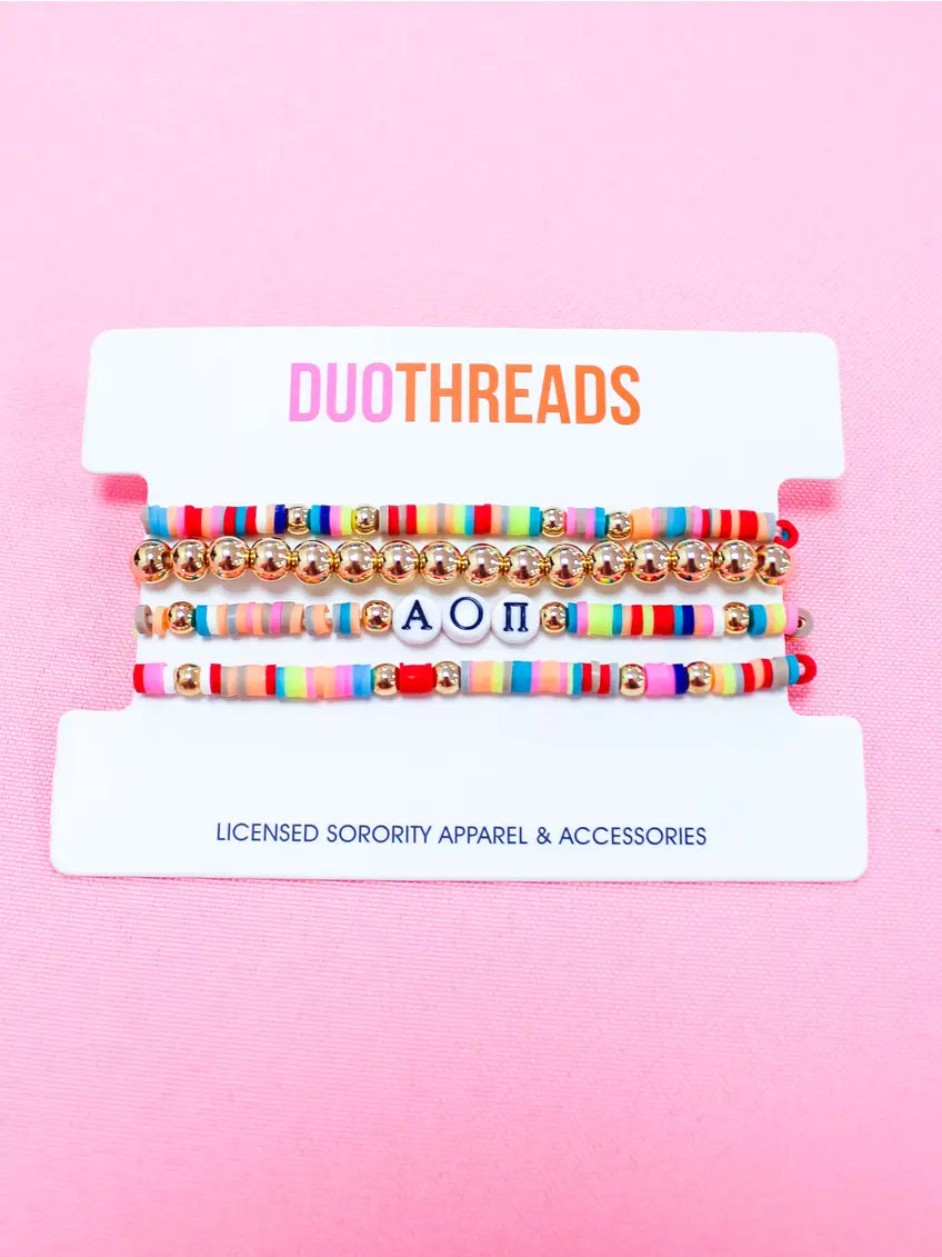 Sorority Bracelet Stack