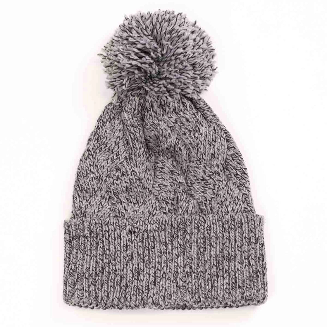 Arlington Pom-Pom Beanie Light Gray