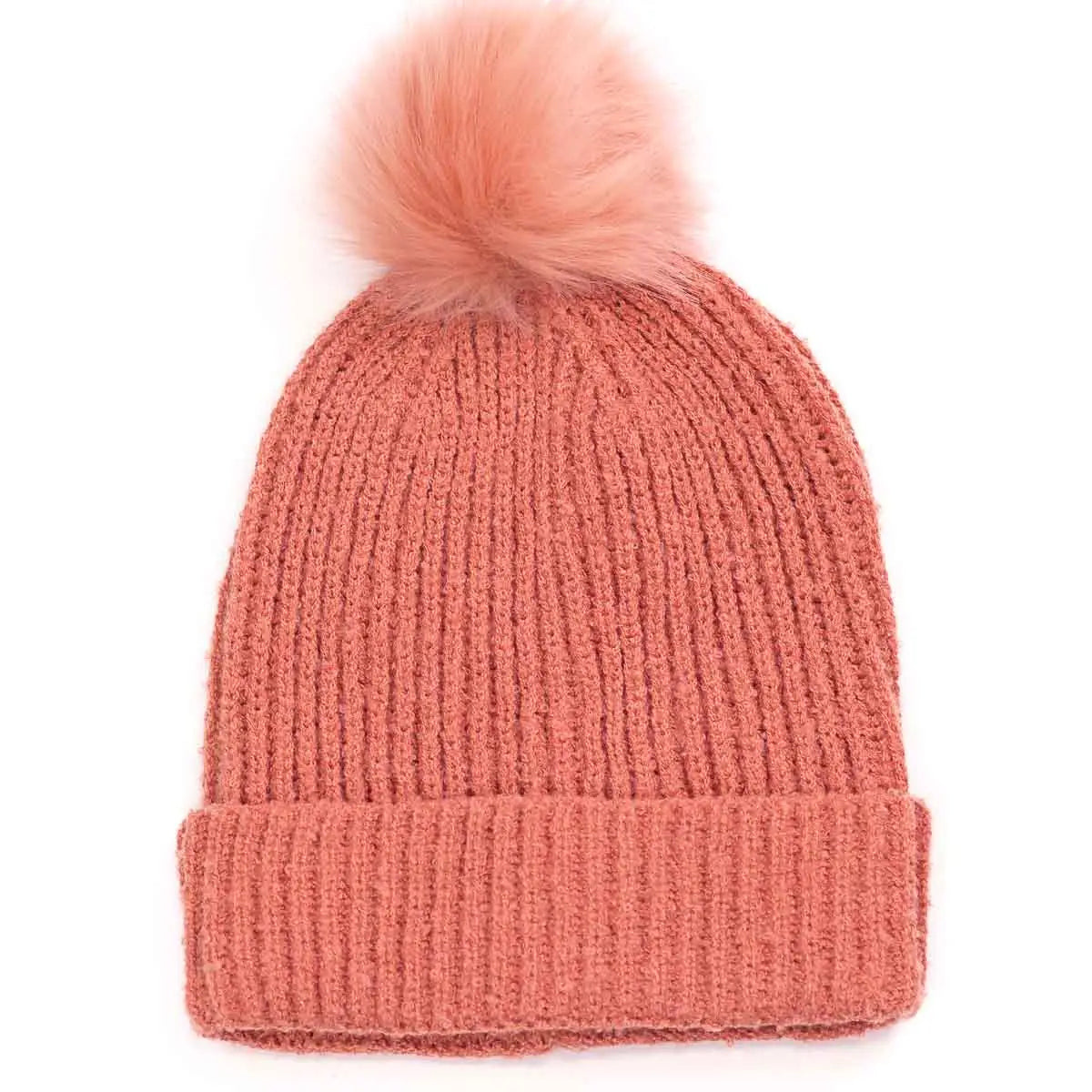 Arlington Pom-Pom Beanie Pink