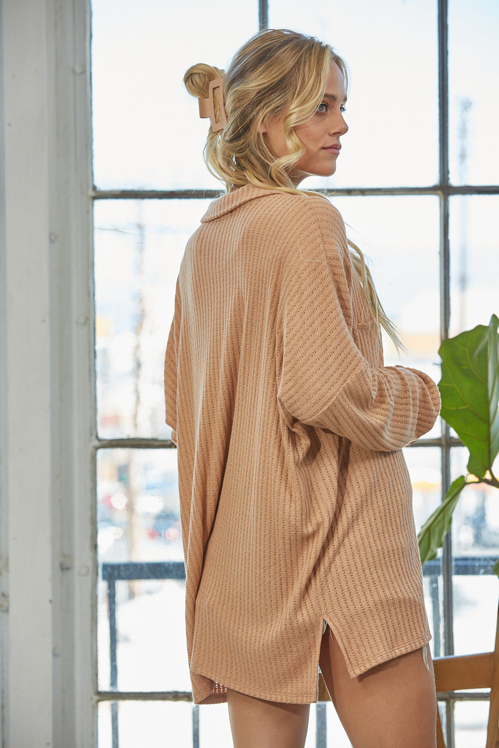 Calling Fall Shacket in Pumpkin