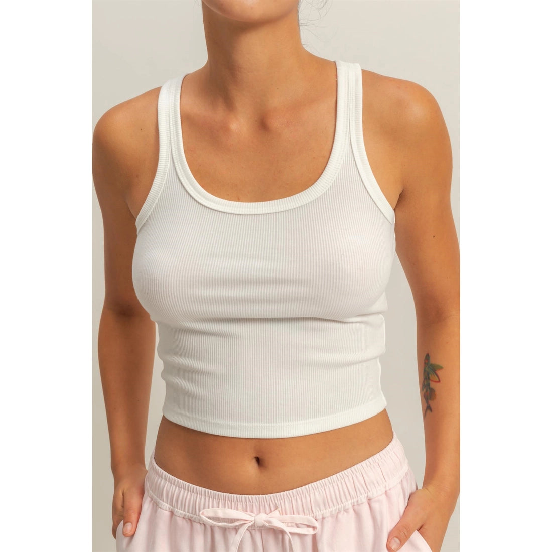 Casual Composer Tank- White