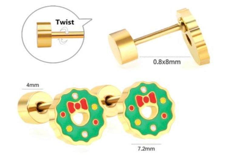 Screw Christmas Earrings