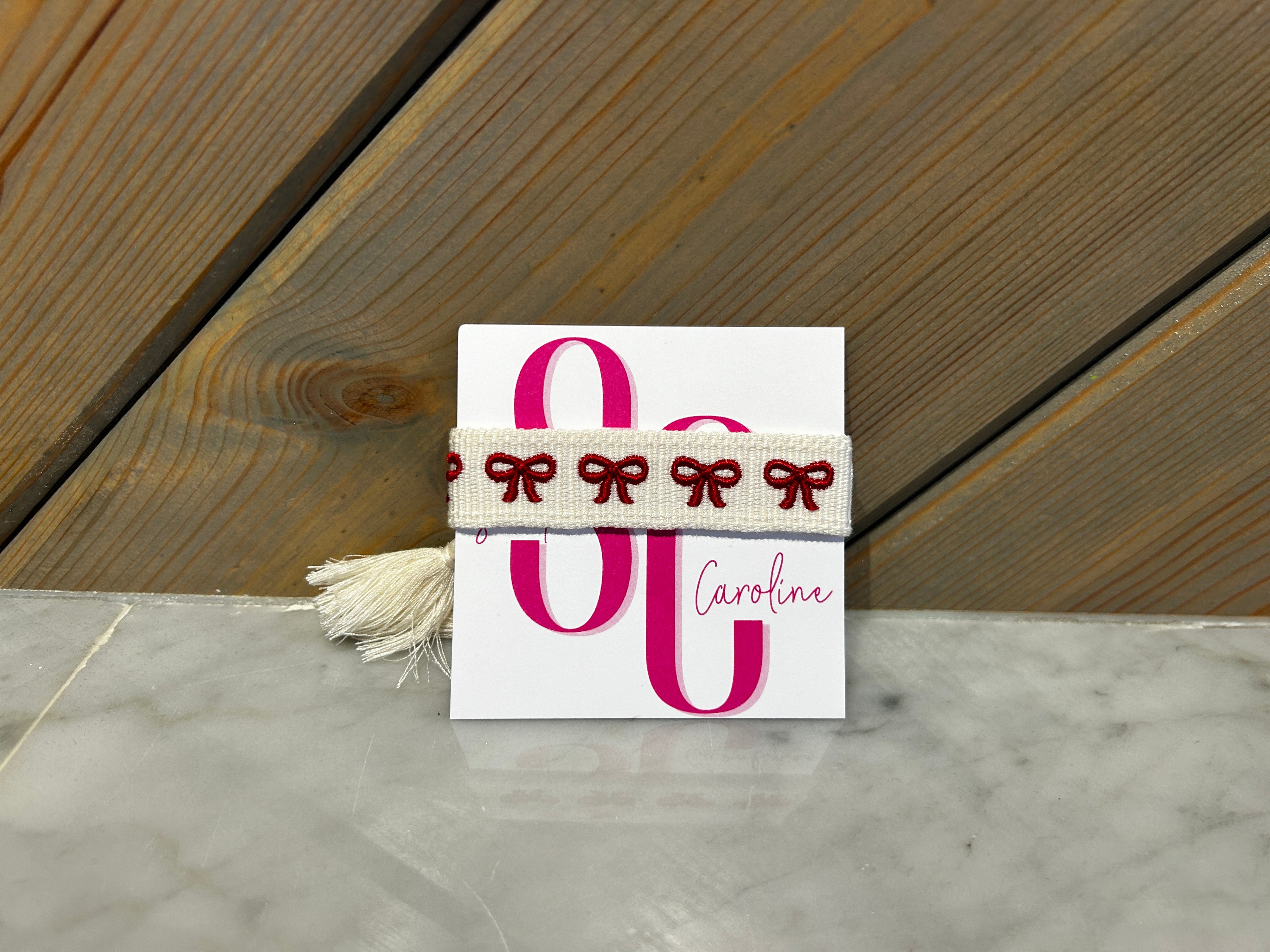 SC Bow Game Day Tassel Bracelet