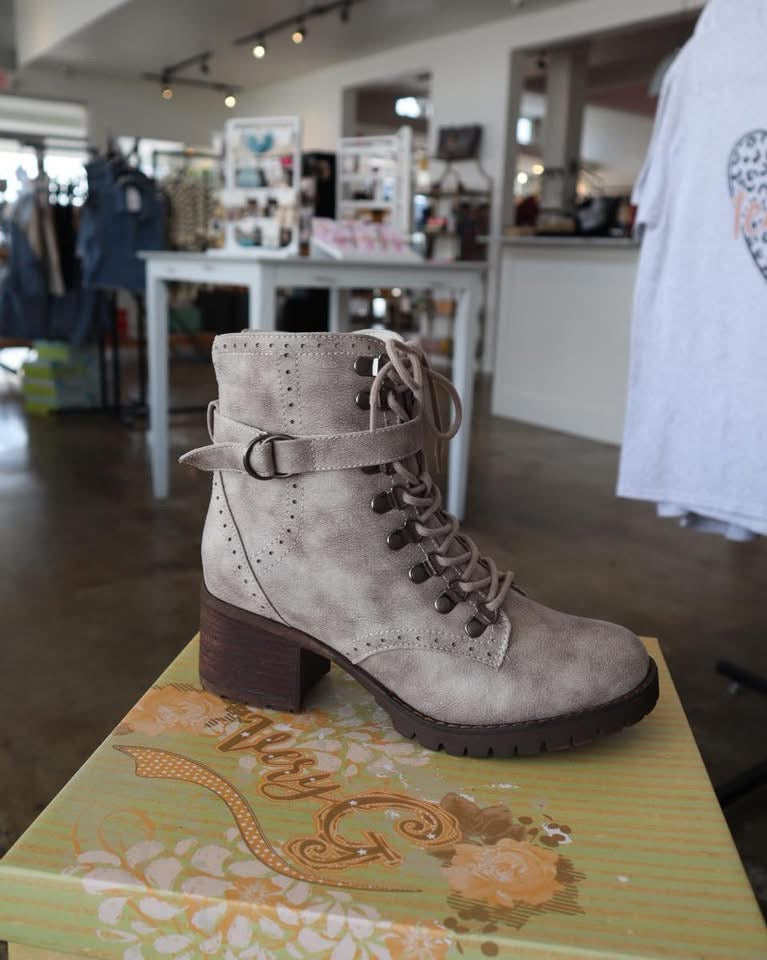 Donatella Combat Bootie