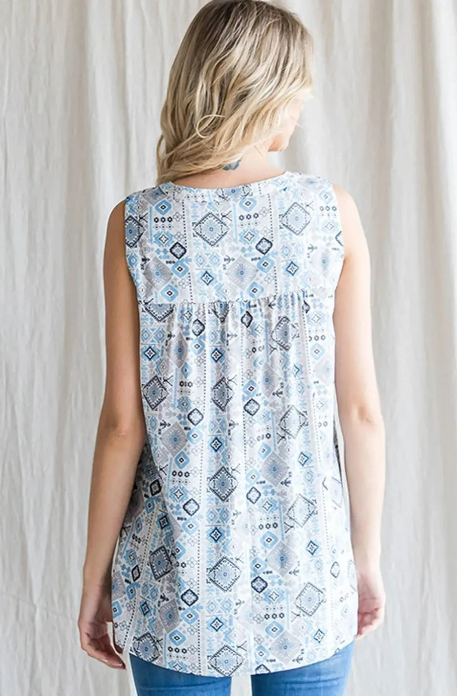 Just Another Day Printed Top