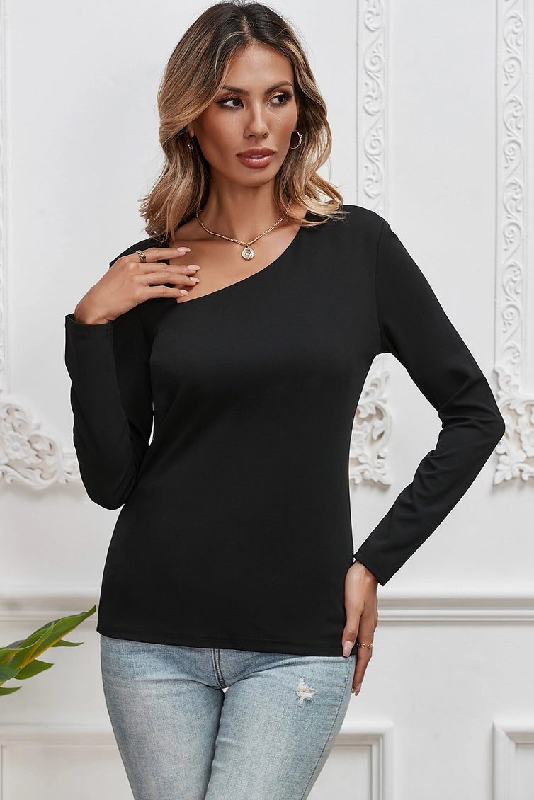 Line It Up Asymmetrical Top