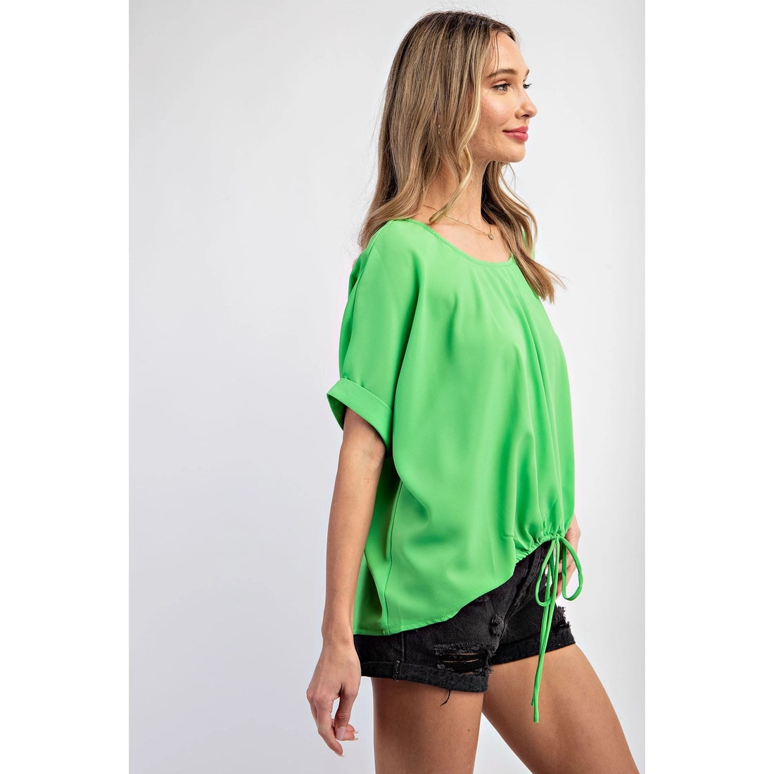 On The Go Woven Blouse