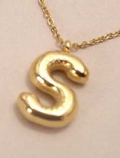 Bubble Initial Necklace