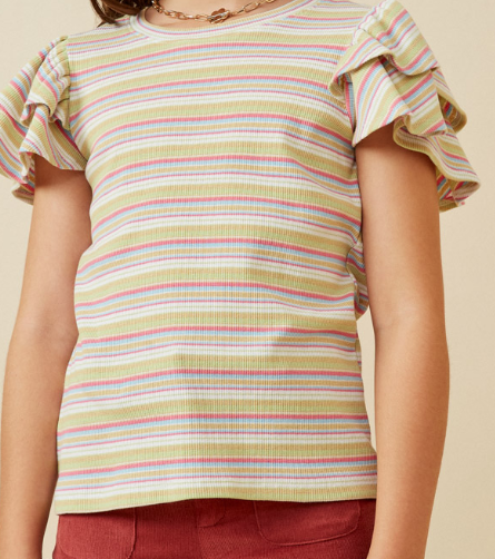 Hayden Pink Mix Top – Just Peachy Boutique