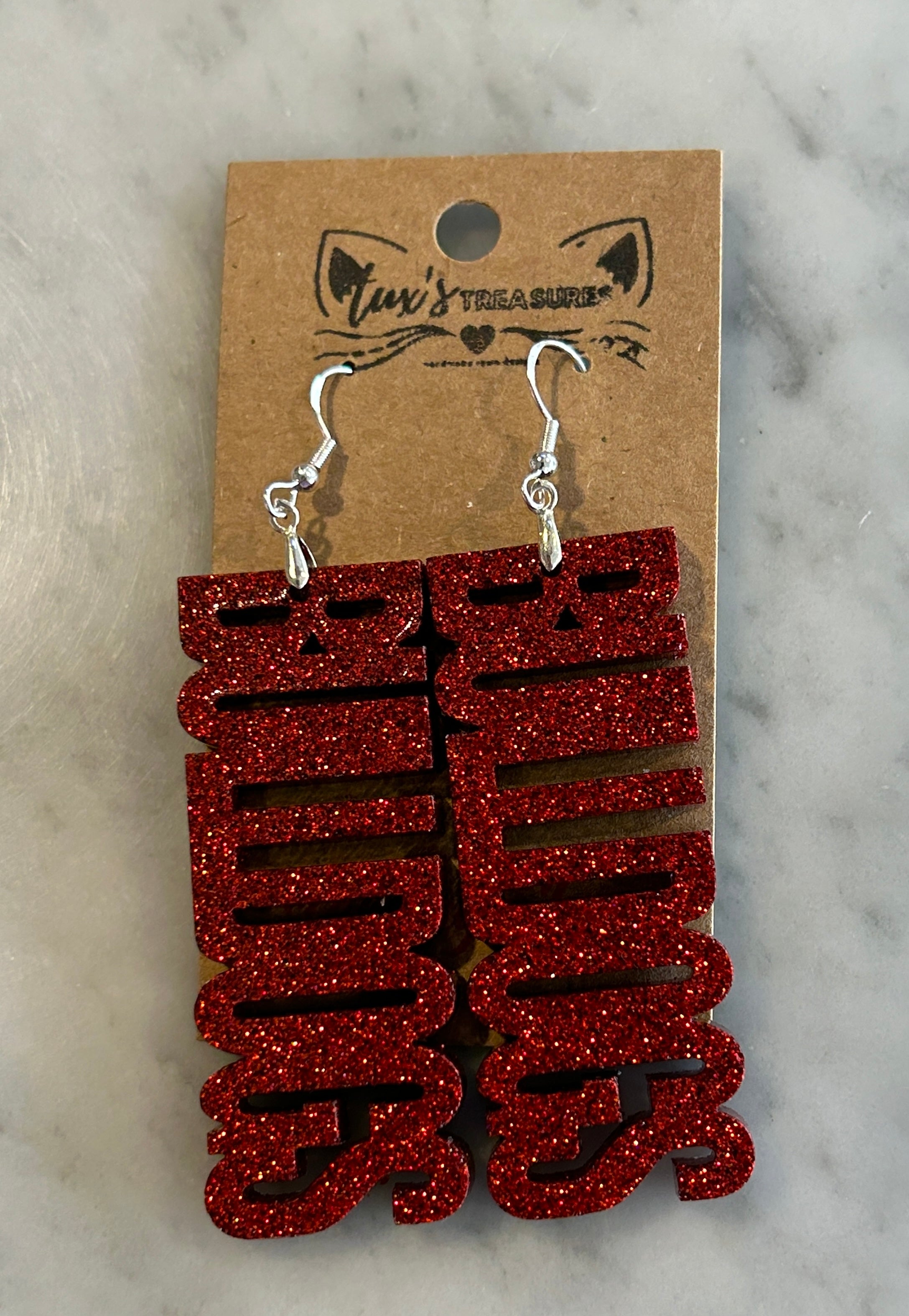 Bulldogs Dangle Earrings