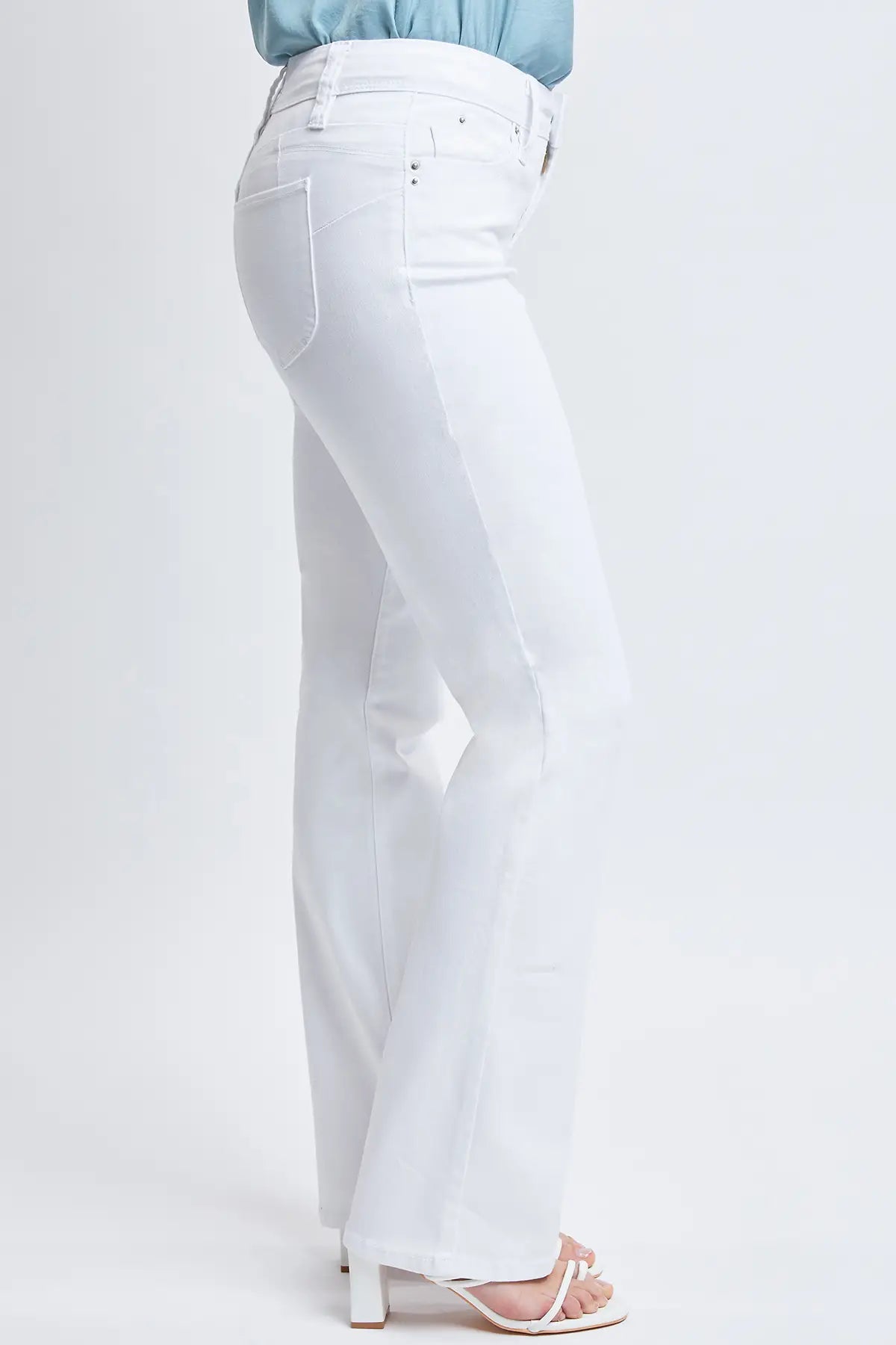 Missy White Boot-Cut Jeans