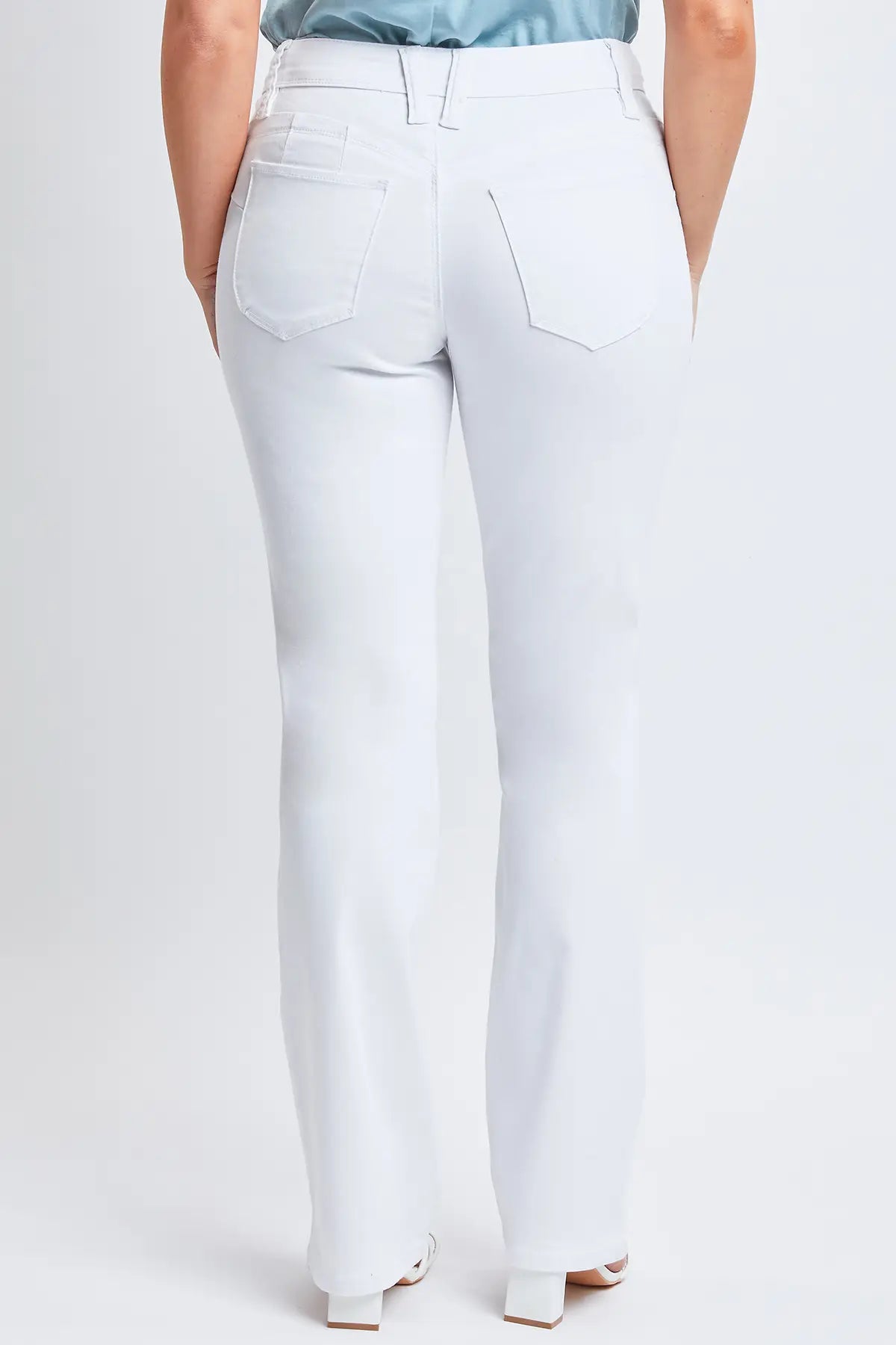 Missy White Boot-Cut Jeans