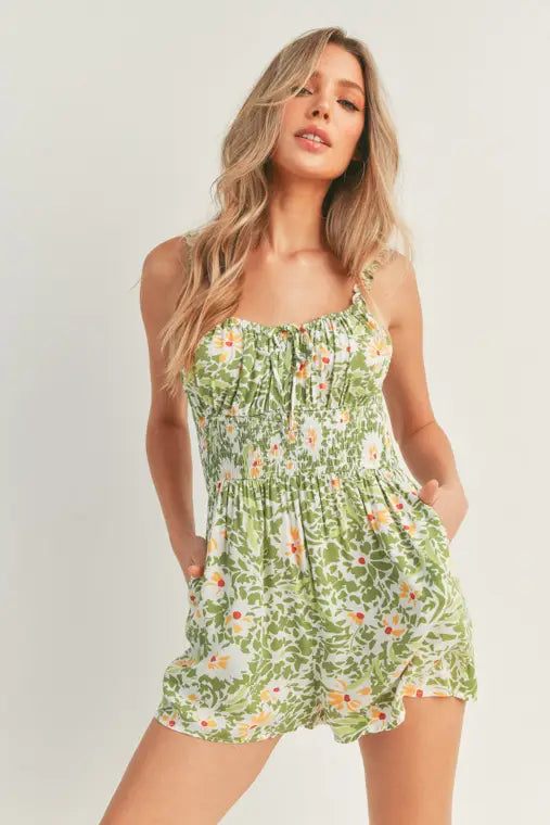 Olivia Floral Romper