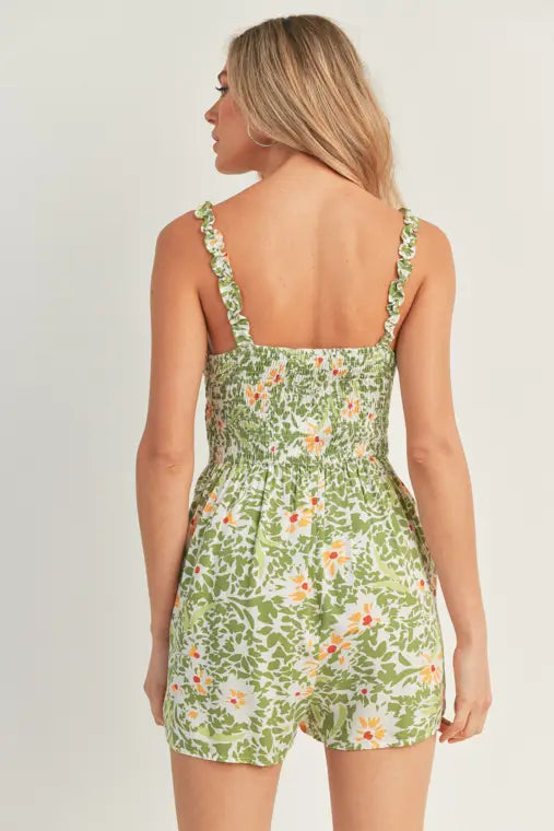 Olivia Floral Romper