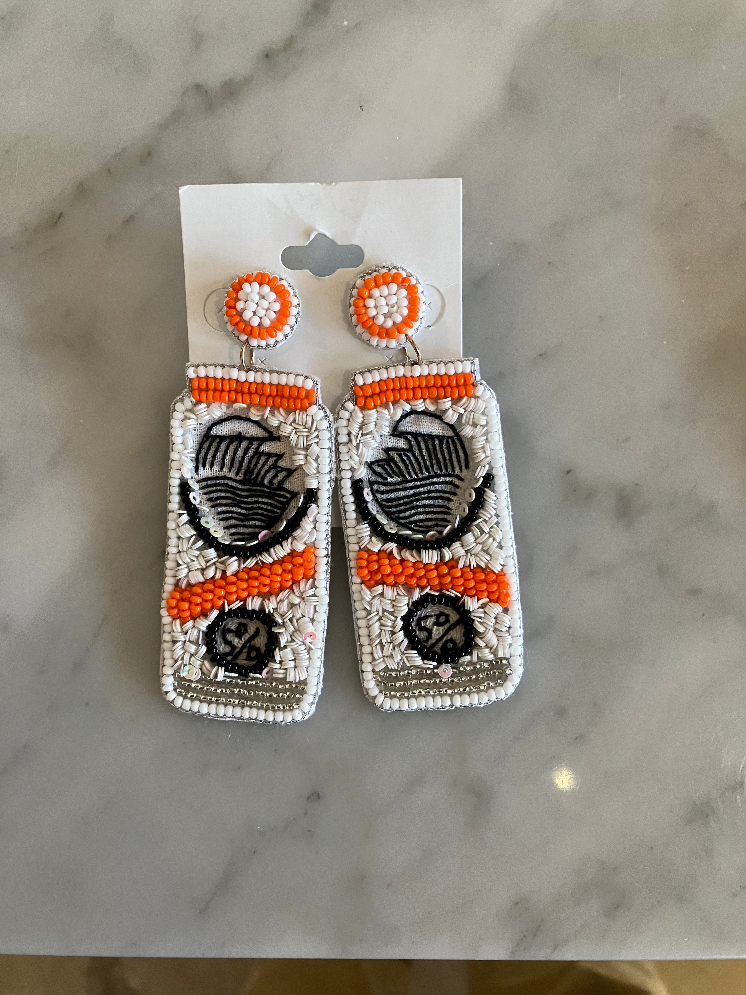 Alcohol Beaded Earrings