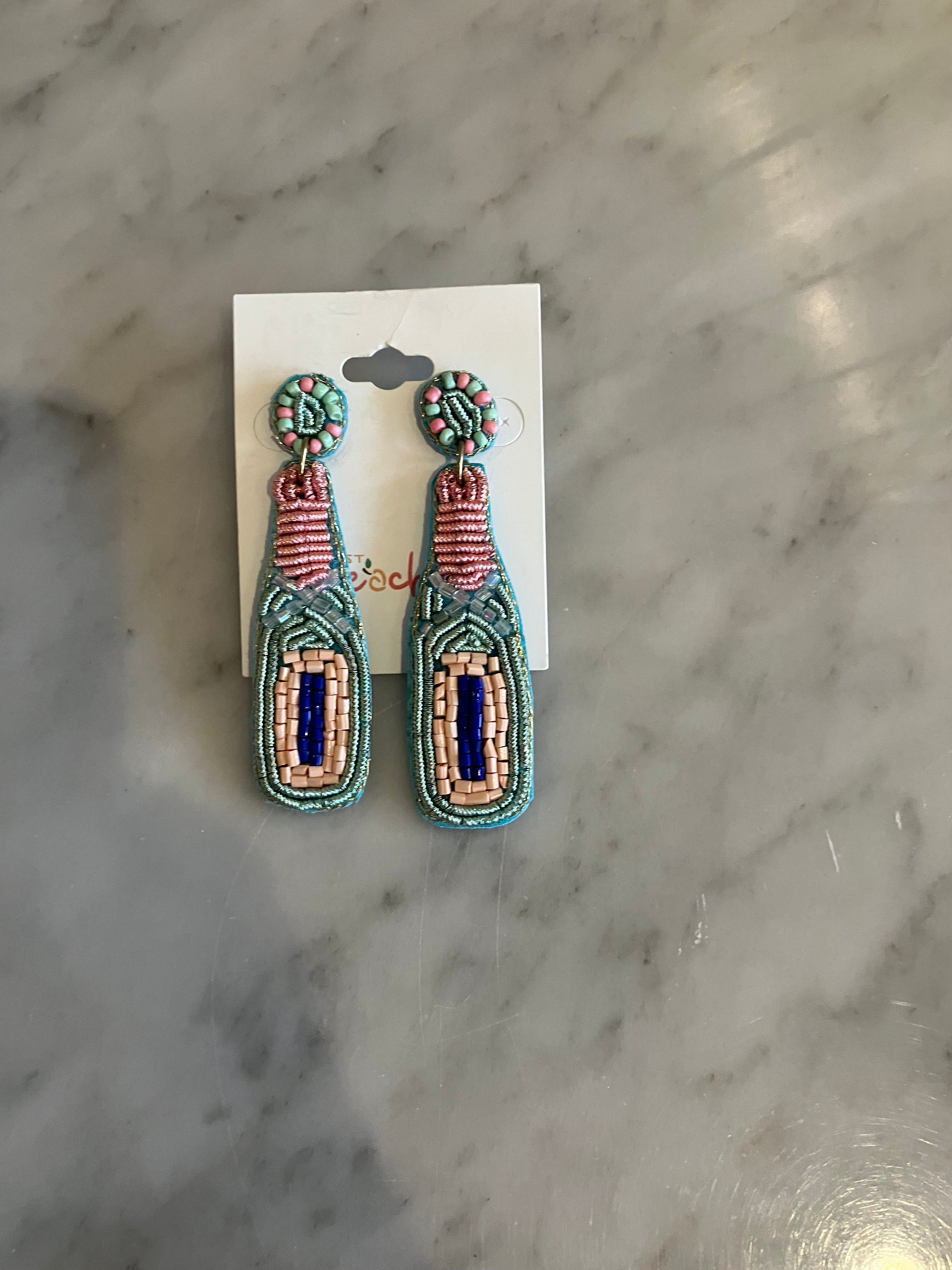 Alcohol Beaded Earrings