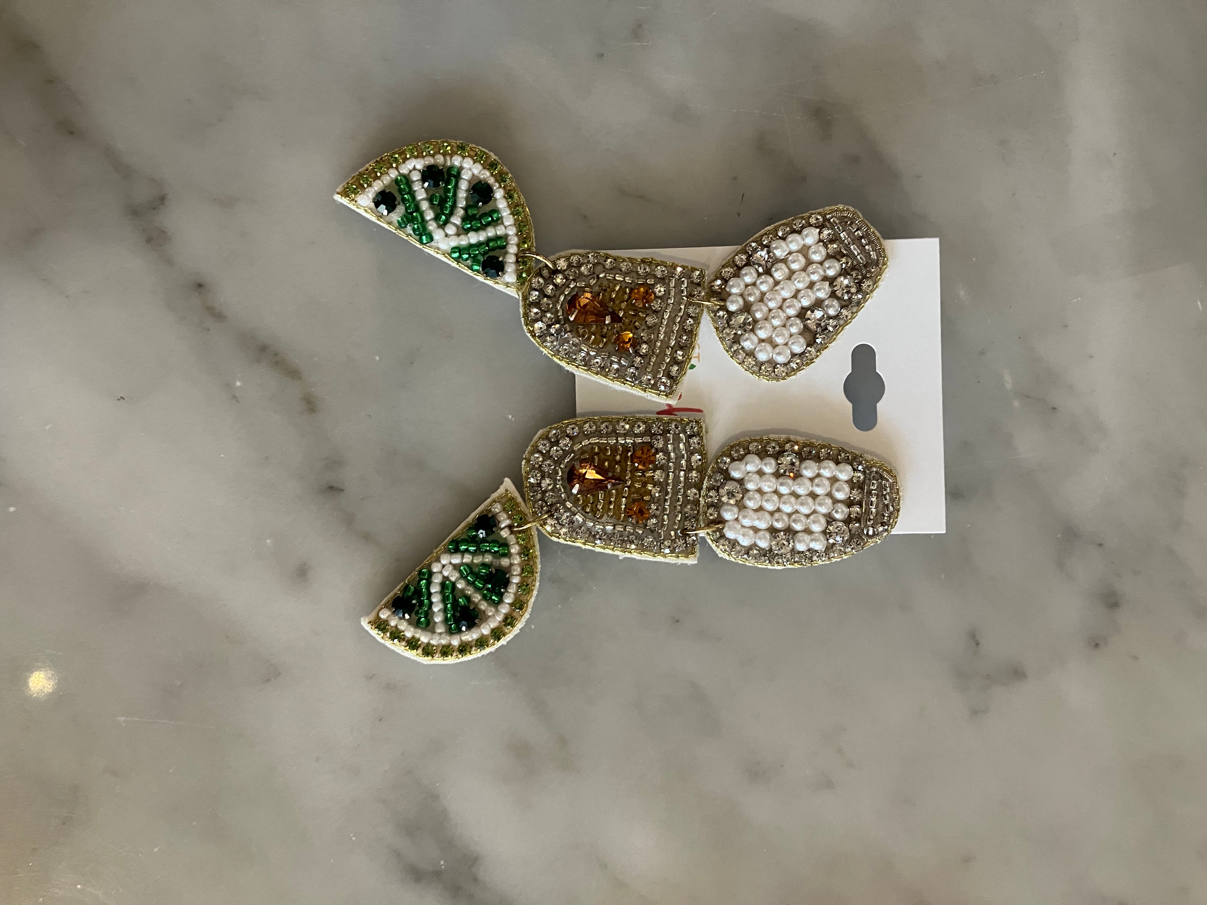 Alcohol Beaded Earrings
