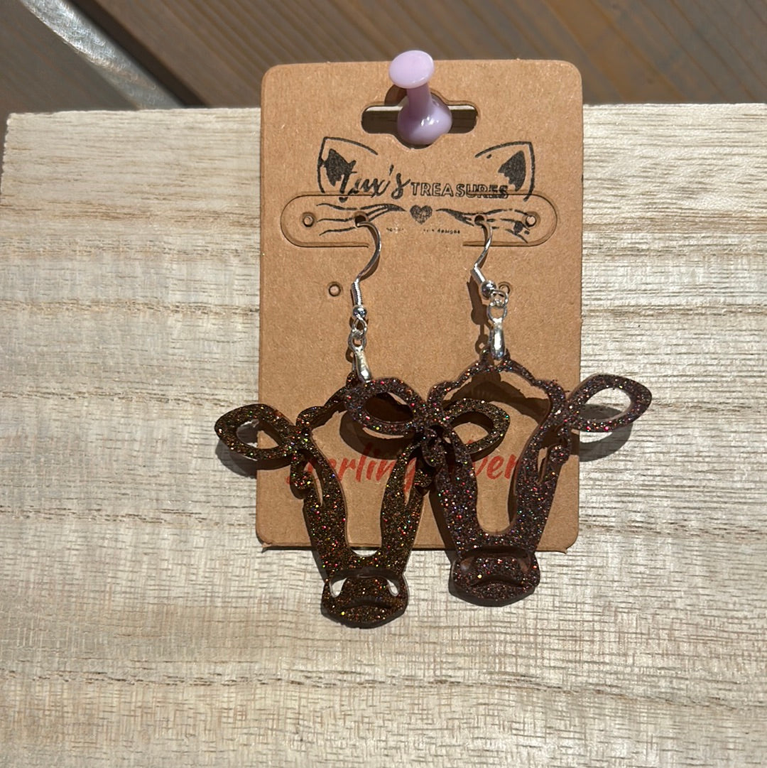Cow Dangle Earrings