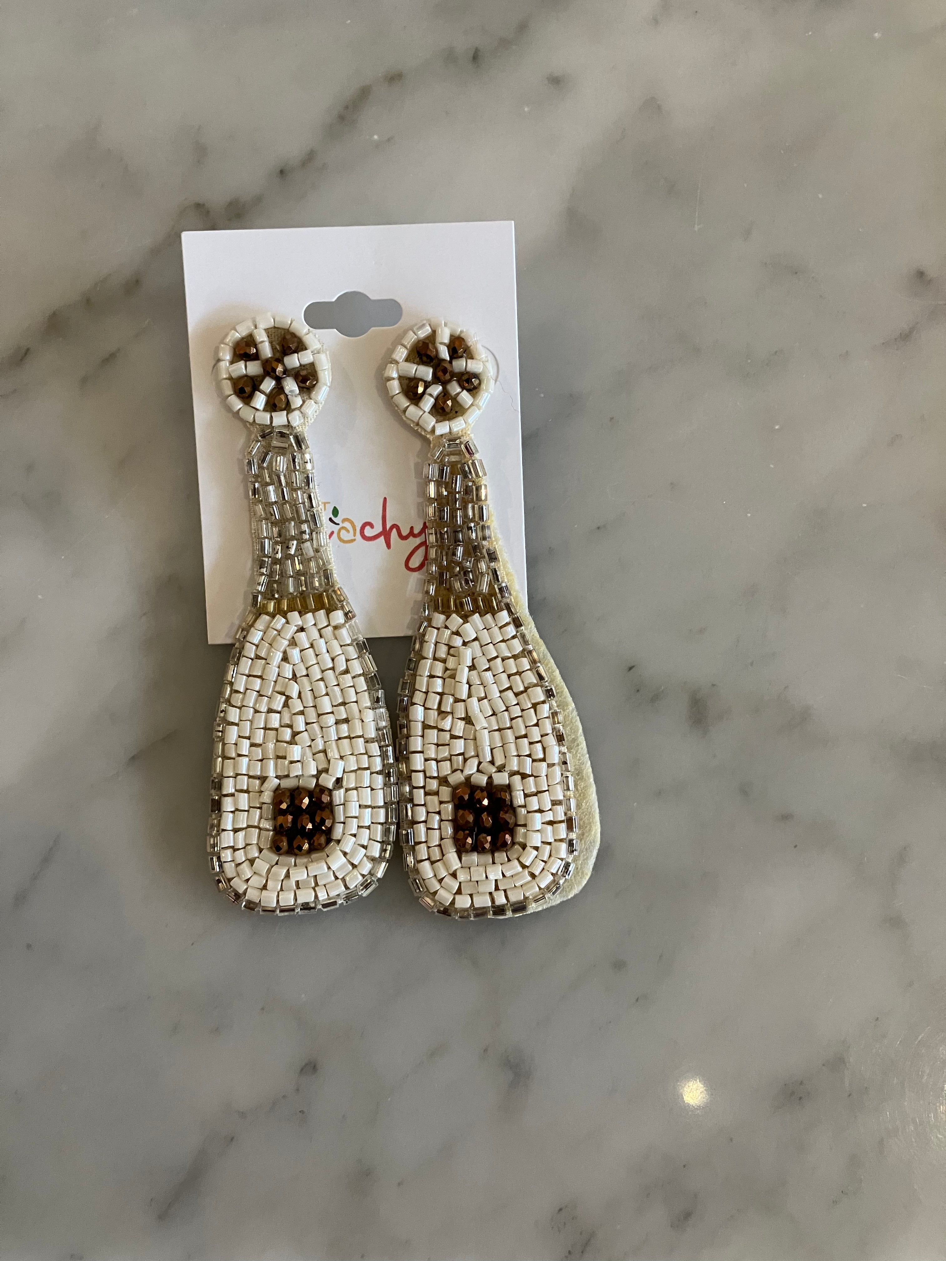 Alcohol Beaded Earrings