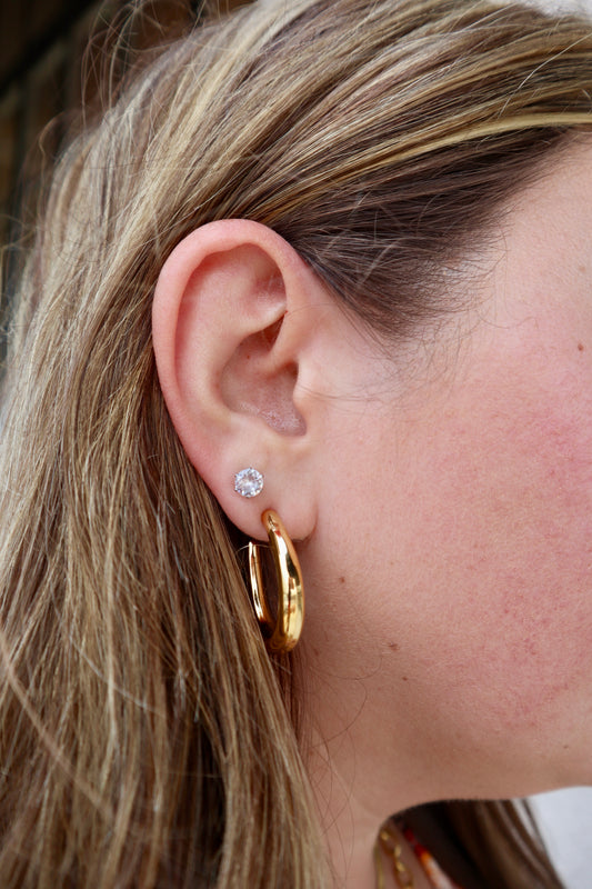 Stunner Gold Hoops