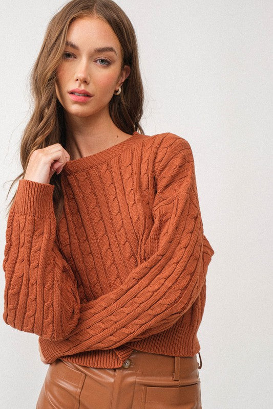 Kendall Cable Knit Sweater