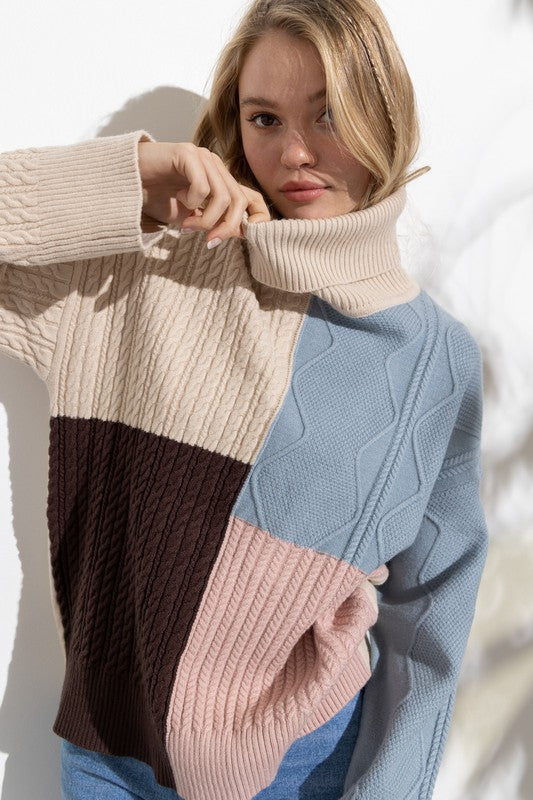 Millie Collor-block Sweater