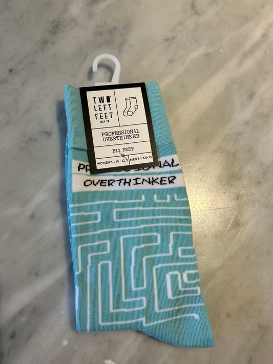 Professional over thinker socks