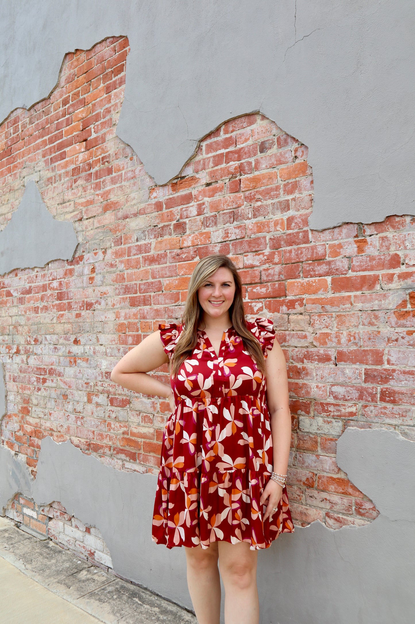 Rosy Radiance Plus Dress