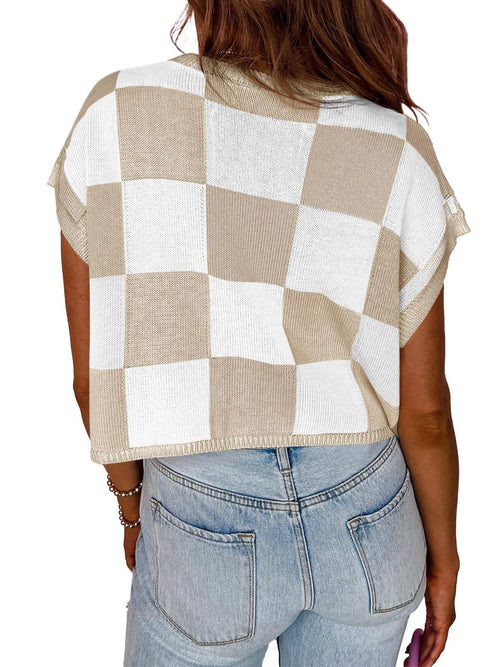 Gingham Goals Knit Top