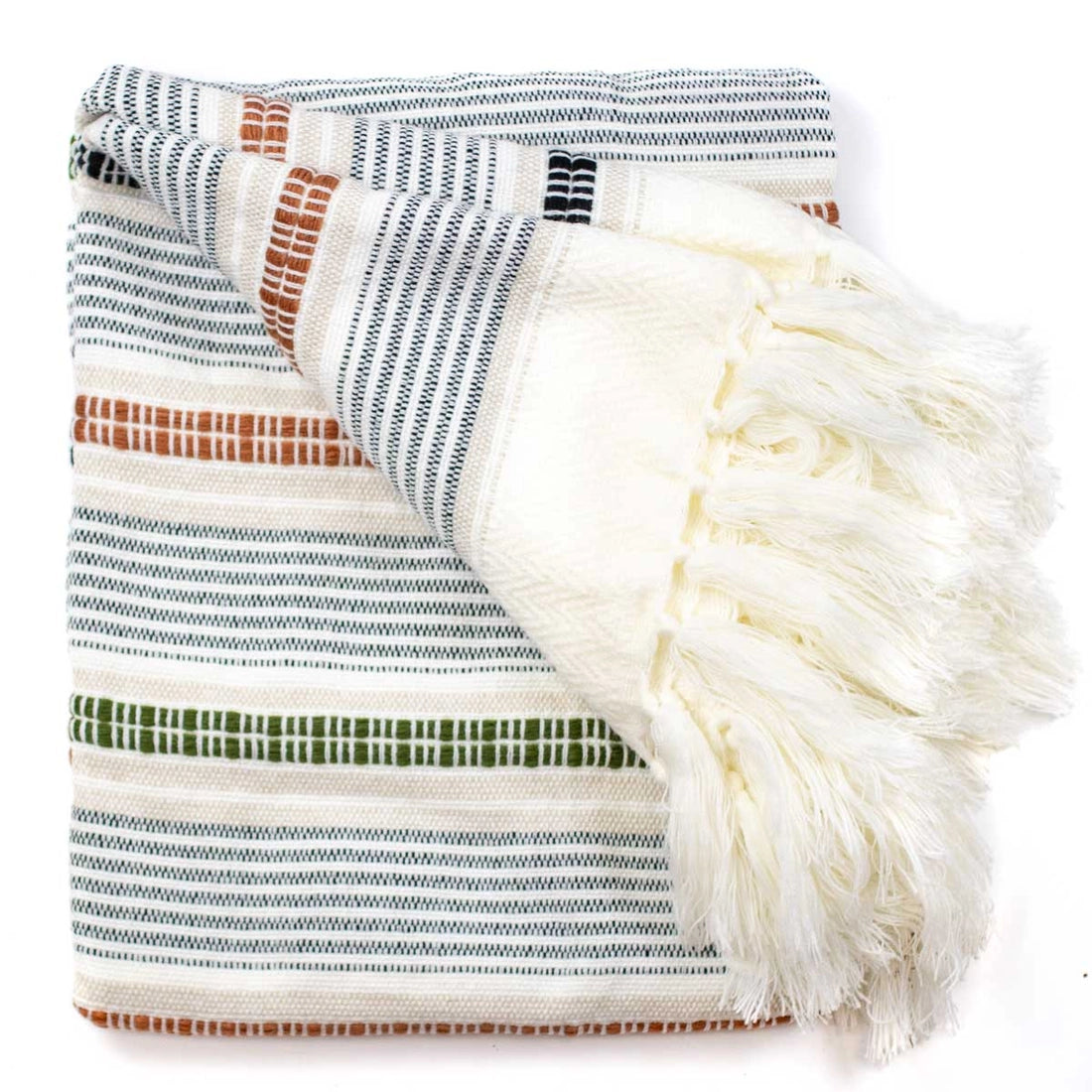 Melshire Throw Cream/Multi Stripe