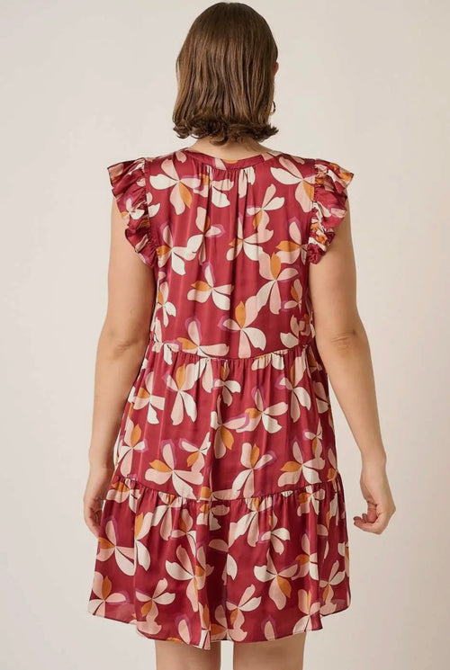 Rosy Radiance Plus Dress