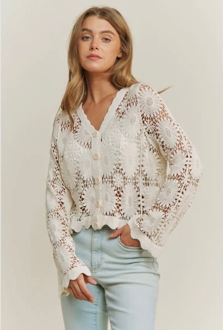 Soft Skies Crochet Top