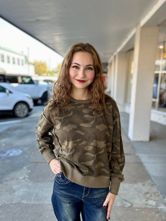 Camo Cozy Top
