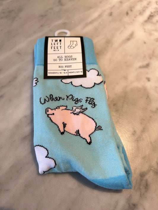 All Hogs Go To Heaven socks