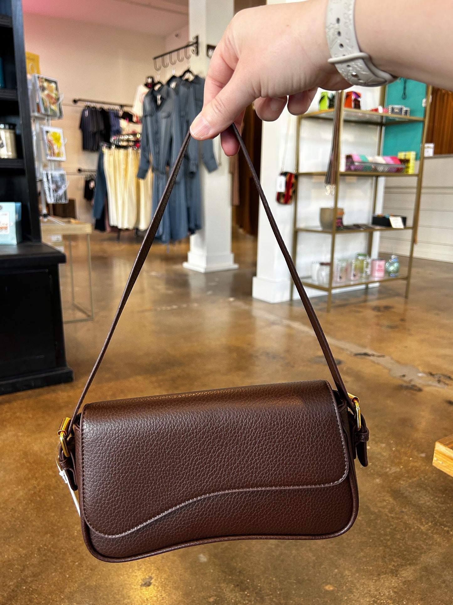 Riley Shoulder Bag in Brown
