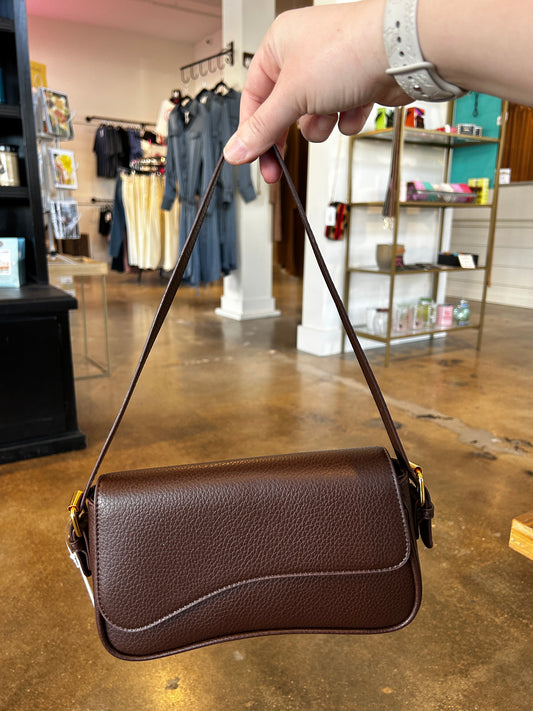 Riley Shoulder Bag in Brown