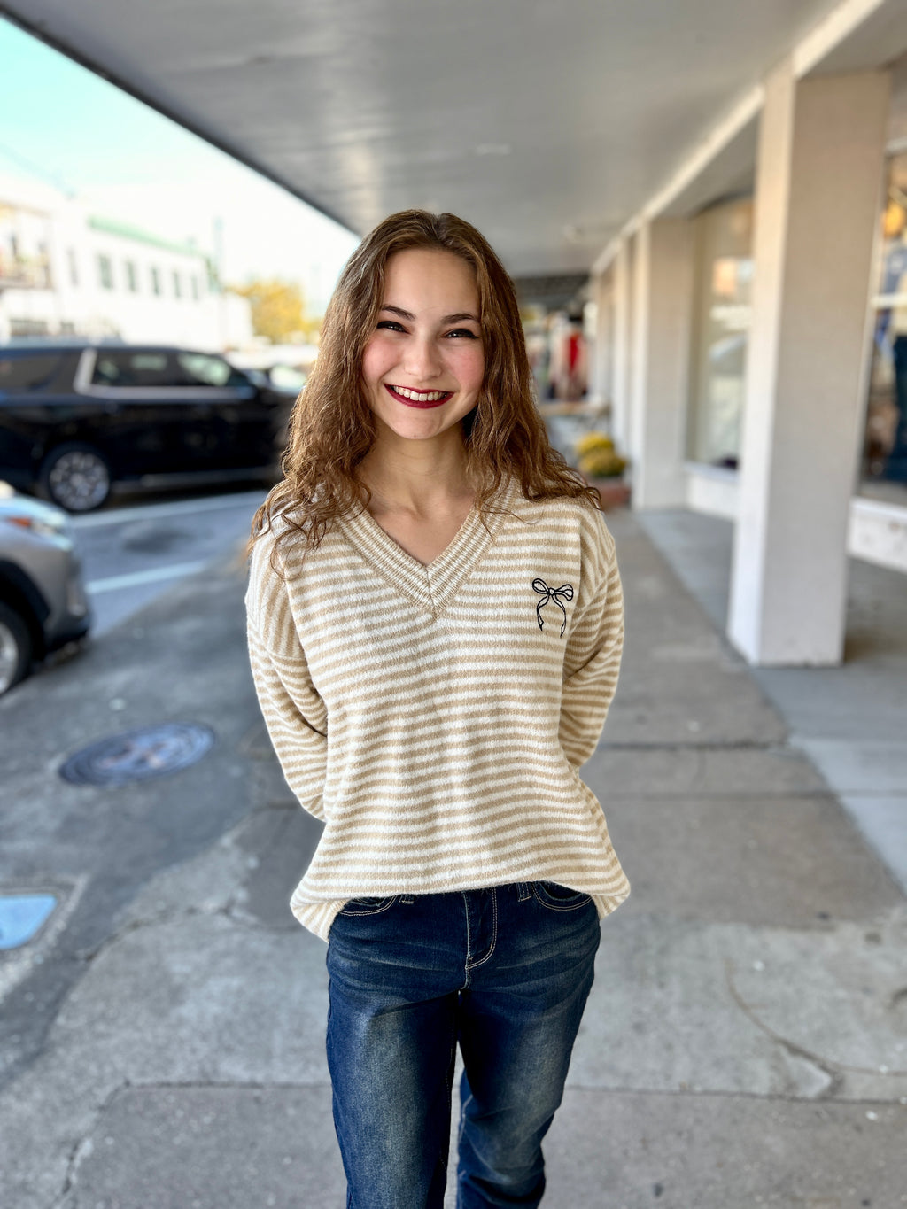 Darling Detail Bow Sweater