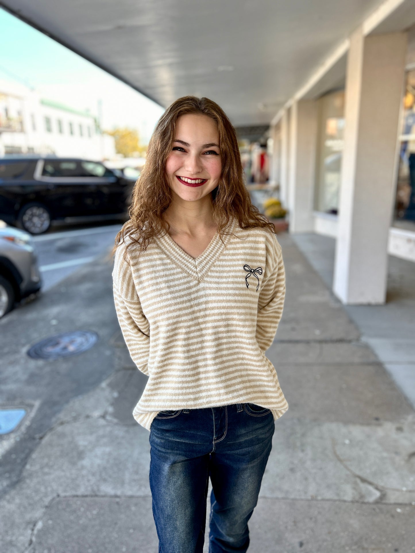 Darling Detail Bow Sweater