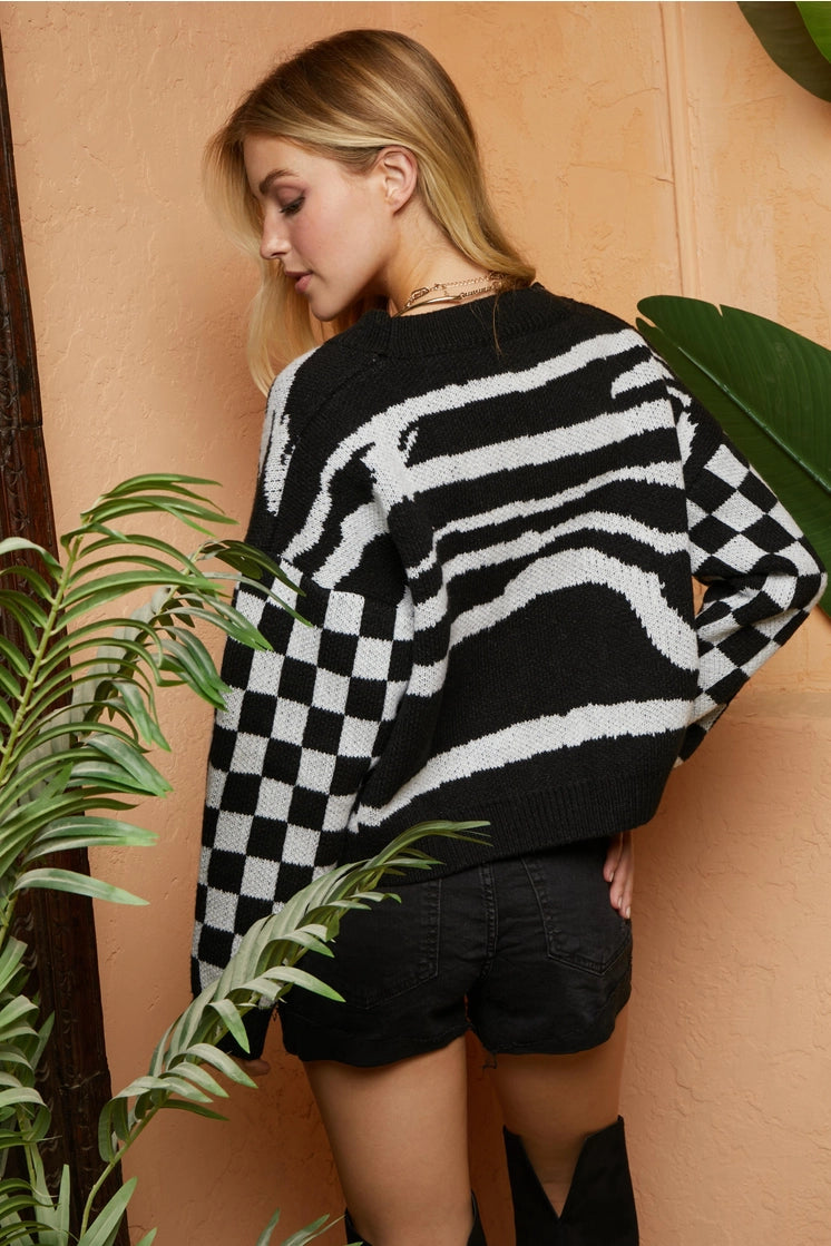 A Better Day Pattern Sweater