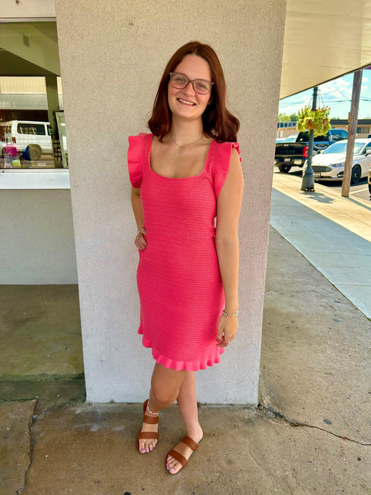 Tickle Me Pink Mini Dress