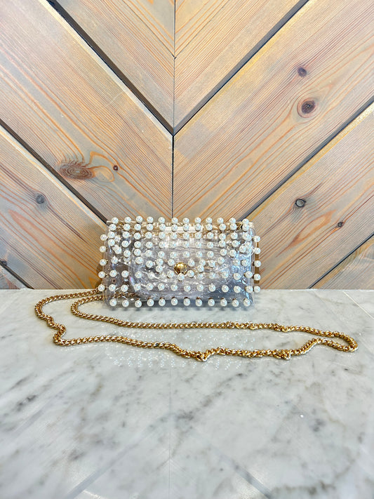 Clear Pearl Purse