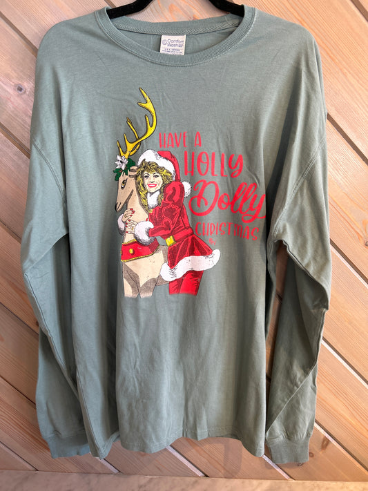 Holly Dolly Christmas Tee