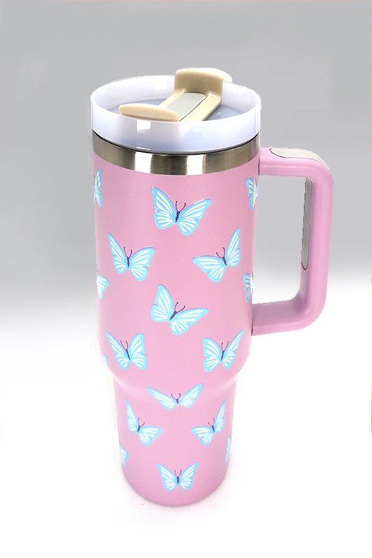 Butterfly Lilac 40oz Stainless Tumbler