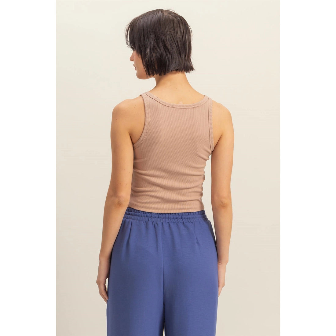 Casual Composer Tank- Taupe