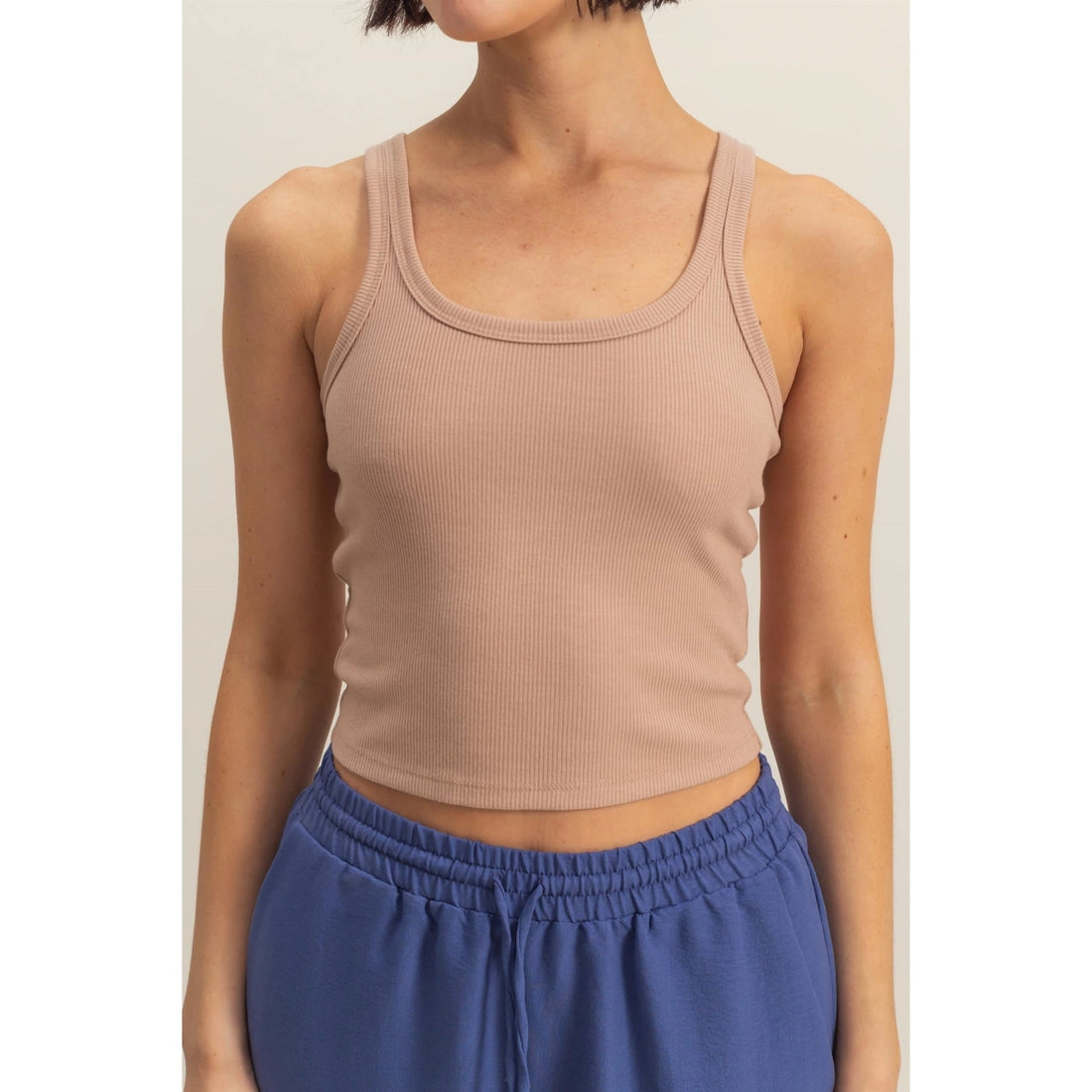 Casual Composer Tank- Taupe