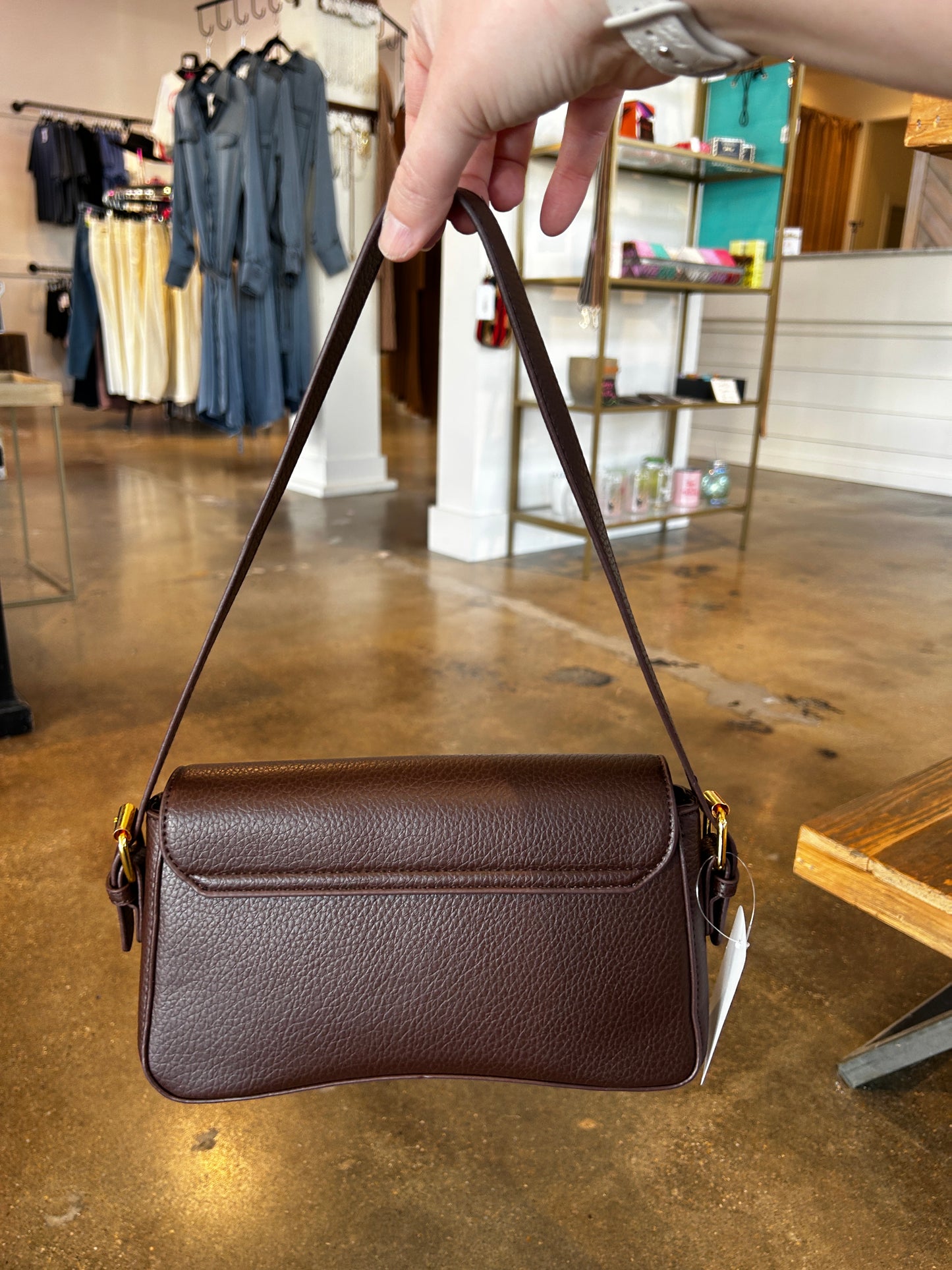 Riley Shoulder Bag in Brown