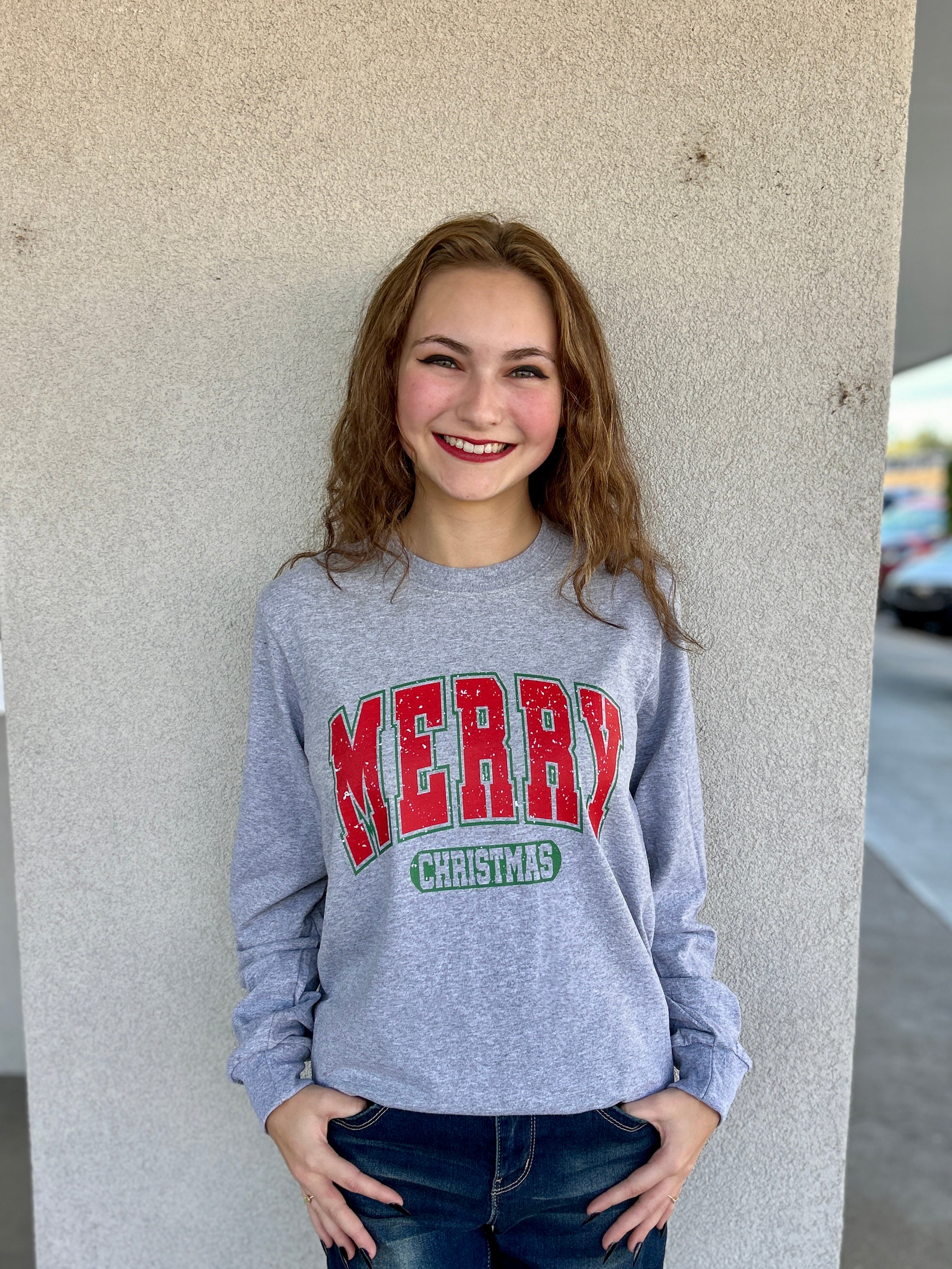 Merry Christmas Long- Sleeve Tee