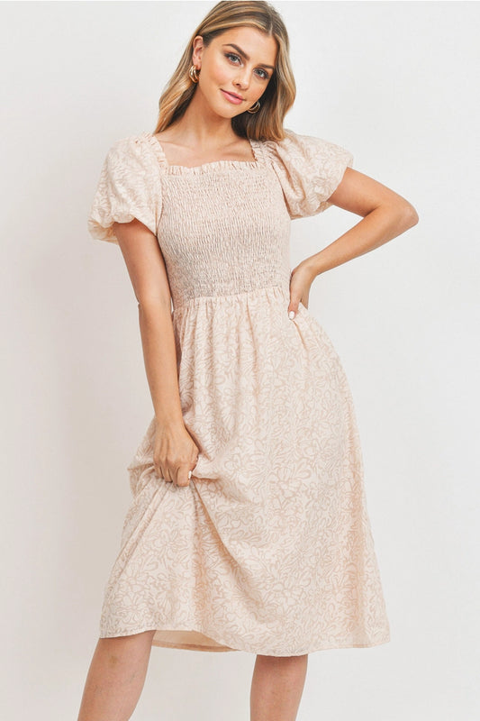 Drift Away Bubble Sleeve Dress